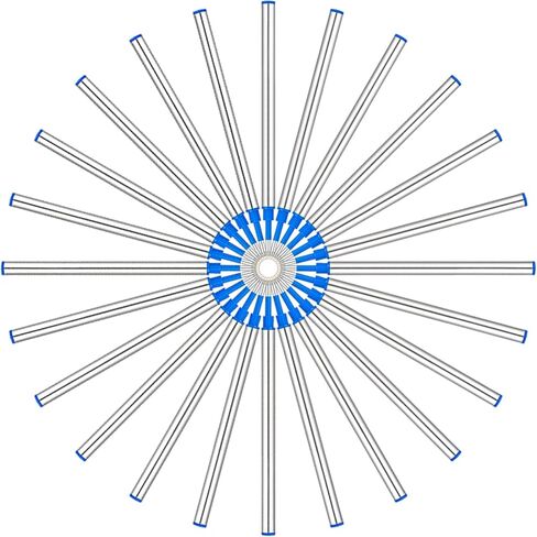 HeTaoCat Gel Rollerball Pen Refills, Roller Ball Fine Point 0.5mm, Black Ink Refill Pack of 5 - Replaceable Ballpoint Pen Refills Medium Point (Black) in Kuwait