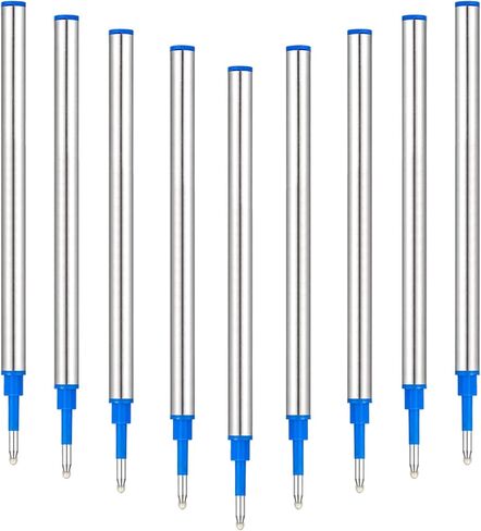 HeTaoCat Gel Rollerball Pen Refills, Roller Ball Fine Point 0.5mm, Black Ink Refill Pack of 5 - Replaceable Ballpoint Pen Refills Medium Point (Black) in Kuwait