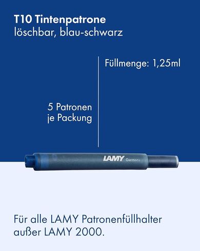 LAMY T10 Fountain Pen Ink Refills. Blue/Black Box in Saudi Arabia