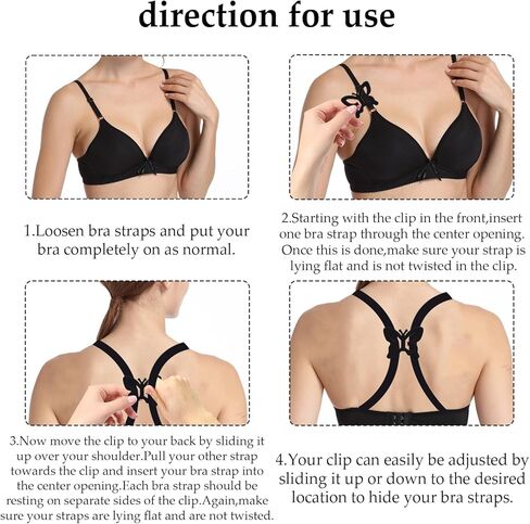 REDANHA 9 قطع مشابك حزام حمالة صدر مضادة للانزلاق قابلة للتعديل للظهر، حامل حزام حمالة الصدر مشبك موصل حمالة الصدر للتحكم في الانقسام ومعززات راحة الكتف، ملحقات حمالة صدر غير قابلة للانزلاق للنساء والفتيات in Kuwait