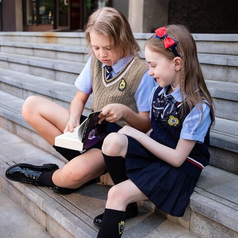 بوبويو سترة للاولاد من الجنسين محبوكة على شكل كيبل من القطن بنسبة 100%، سترة موحدة للاطفال الصغار والكبار من الاولاد والبنات والاطفال in Kuwait