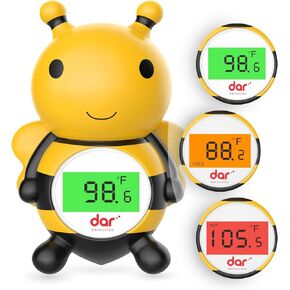 Digital Baby Thermometer, Baby Bath Thermometer,Water Temperature Thermometer &Room Thermometer,Bathing Floating Toys for Bathtub and Swimming Pool,Baby Shower Gifts for mom (Yellow bee)