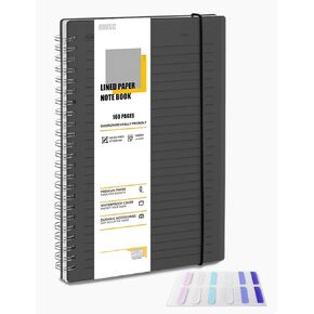 3 Pack Dot Notebook, 8.5 x 11 Inches Spiral Notebooks for Work, School and Journal with 110 GSM Journal Dotted Paper, Large Notebook with 80 Sheets/160 Pages, Hardcover Dot Journal Notebook