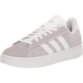 adidas Women's Grand Court Alpha Sneaker, Grey/White/Silver Metallic, 10