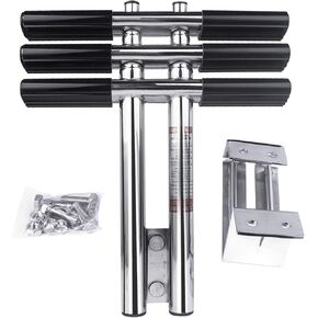 3 Step Telescoping Dive Ladder for Boat,304 Marine Grade Stainless Steel Foldable Boat Ladder,Boarding Ladder for Marine Boat,Pontoon Boat,Yacht