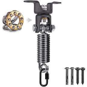BeneLabel Boxing Bag Hanger with Spring,Heavy Duty Spring & Swivel Mount for Punching Bags, 360° Rotation, Easy to Install