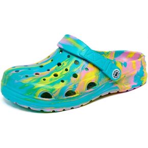 Kids Boys&Girls Black Clogs Children's Beach Shoes Big Kid 7 All Black