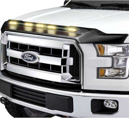 Auto Ventshade [AVS] Aeroskin Hood Protector | 2019 - 2023 Ford Ranger, Low Profile/Flush - Chrome | 622166 in Kuwait