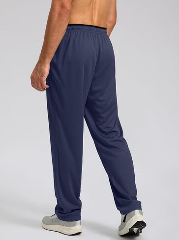 G Gradual Men's Sweatpants Open Bottom, Workout Pants with Zip Pockets Mesh Lightweight for Running, Athletic, Lounge (2PCS: Blackcamo/Grey, X-Large) in Saudi Arabia