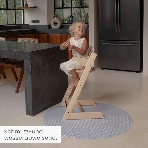 Toddlekind High Chair Mat Protect Floor from Children's Mealtime Baby Splash Mat for Highchair Multifunctional 105cm (41") Clouds in Kuwait