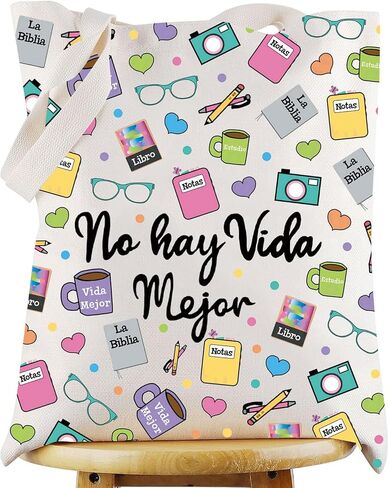 WZMPA JW Pioneer Cosmetic Makeup Bag JW Spanish Pioneer Gifts No Hay Vida Mejor Zipper Pouch Bag For Women Girls (No Hay Vida) in Saudi Arabia