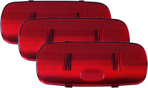 GG Grand General 69025 Red Oval Dome Light Lens for Peterbilt 379/389 2006 Up (Pack of 3) in Saudi Arabia