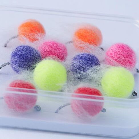 BASSDASH Fly Fishing Wet Flies Streamers Nuke Eggs for Trout Steelhead Salmon Fishing, Fly Lure Kit with Box in Kuwait