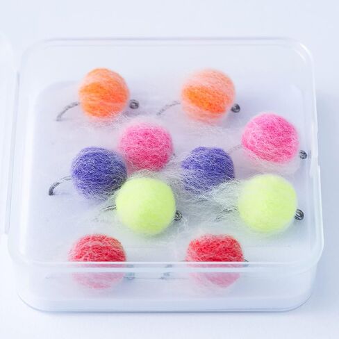 BASSDASH Fly Fishing Wet Flies Streamers Nuke Eggs for Trout Steelhead Salmon Fishing, Fly Lure Kit with Box in Kuwait