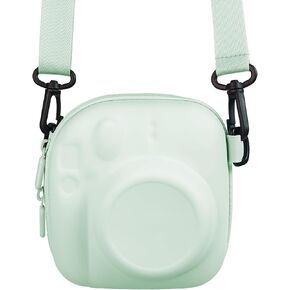 Camera Protective Case for Instax Mini Camera, Hard Carrying Case EVA Storage Protective Bag with Shoulder Strap for Fuji Mini 99/90/40/EVO/12/11/10/9/8/7+ Instant Camera, Purple