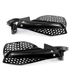Evomosa Motorcycle Hand Guards Universal 7/8" 22mm Motocross Handguard (Black-black)