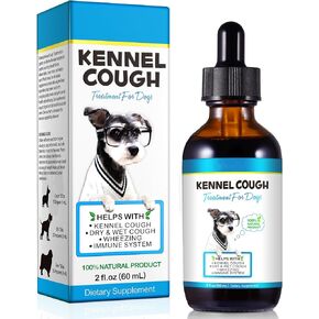 Kennel Cough Treatment for Dogs, Kennel Cough Herbal Drops, Dog Cough Relief - Dog Seasonal Allergy Relief, Dog Itch Relief, Support Dog Cough Care About Dry, Pet Cough Relief - 2.02 Fl.oz / 60ml