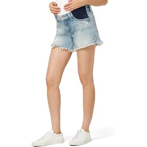 بنطلون جينز نسائي قصير للحمل من Joe's Jeans، باللون الأخضر الكاكي
