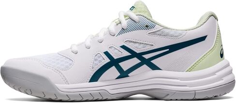 ASICS Women's Upcourt 5 Indoor Sport Shoe, 6.5, Black/Illuminate Mint in Saudi Arabia