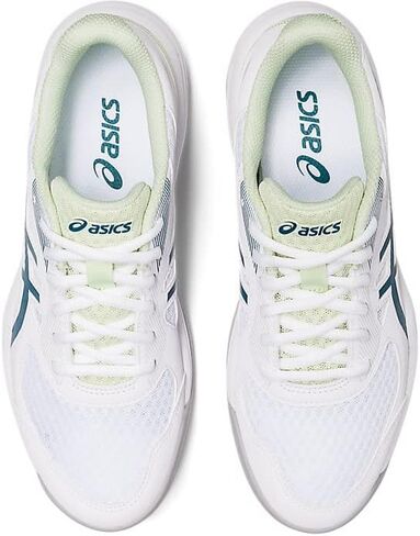 ASICS Women's Upcourt 5 Indoor Sport Shoe, 6.5, Black/Illuminate Mint in Saudi Arabia