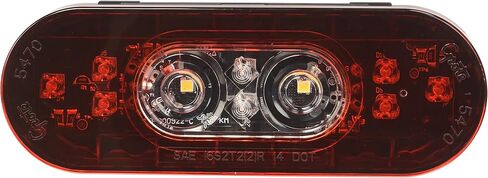 Grote 54672-6" Oval Led Stop/Tail/Turn Light With Integrated Back-Up - Male Pin Termination in Saudi Arabia