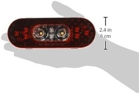 Grote 54672-6" Oval Led Stop/Tail/Turn Light With Integrated Back-Up - Male Pin Termination in Saudi Arabia