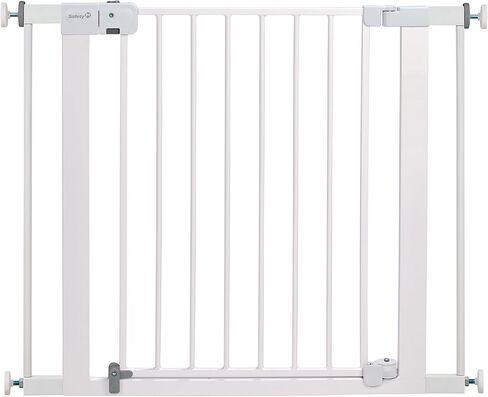 Safety 1st Easy Install Baby Gate for Doorways, Auto-Close Pressure-Mounted Magnetic Latch, Indoor Dog Gates, No Drilling, Fits 29"-38", White in Saudi Arabia