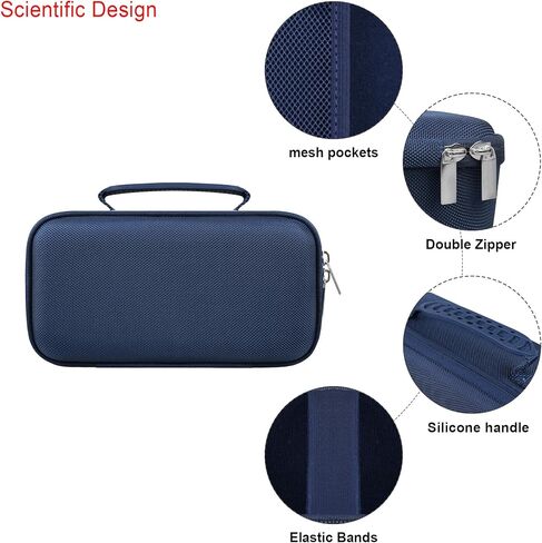 Elonbo Carrying Case ​for Blue Tees Golf Player+ GPS Speaker, Wireless Ultra Portable Bluetooth Speaker Travel Bag Golf Speaker and Rangefinder Storage Holder, Mesh Pocket Fits Charging Cable, Black in Kuwait