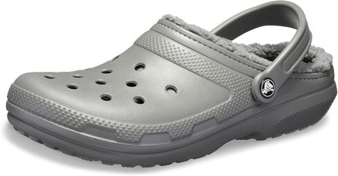 Crocs Unisex Classic Lined Clog | Fuzzy Slippers, Black, Numeric_9 US Men in Saudi Arabia