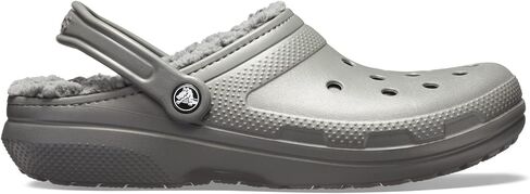 Crocs Unisex Classic Lined Clog | Fuzzy Slippers, Black, Numeric_9 US Men in Saudi Arabia