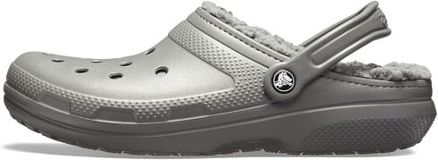 Crocs Unisex Classic Lined Clog | Fuzzy Slippers, Black, Numeric_9 US Men in Saudi Arabia