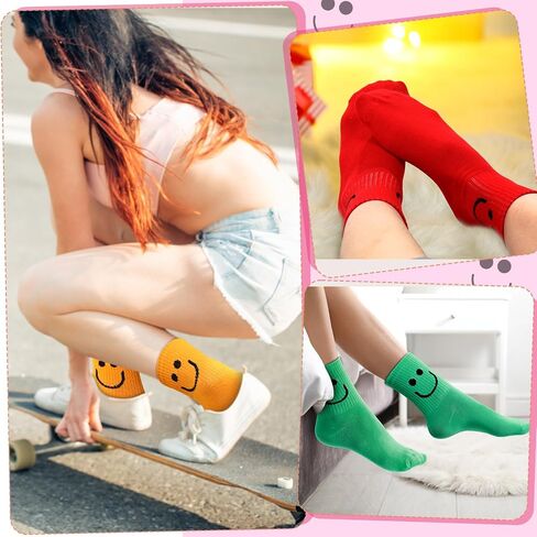 عبوة من 20 قطعة من جوارب Cuffbow، جوارب نسائية لطيفة من القطن الناعم، 20 تصميم مرح ولون مختلف في كل عبوة in Saudi Arabia