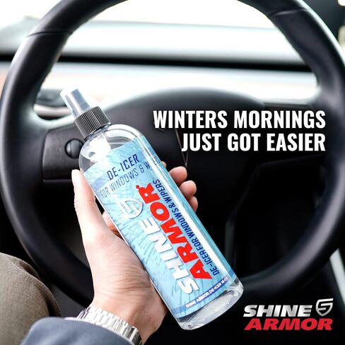 SHINE ARMOR Anti Fog Hero with Microfiber Cloth Windshield & Glasses Spray Cleaner and Protector to Increase Visibility Works on Windows Glasses Screens Windshields Goggles and Visors 4 Fl Oz in Saudi Arabia