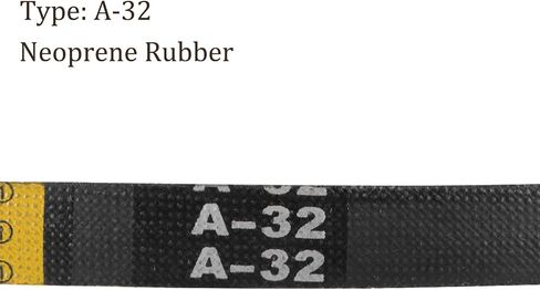 2pcs A-32 Drive V-Belt - [32-inch Inside Circumference] A-Section Rubber Drive Belt Wrapped for Transmission Use in Saudi Arabia
