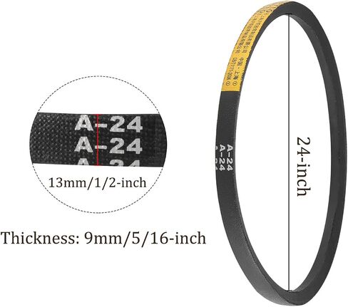 2pcs A-32 Drive V-Belt - [32-inch Inside Circumference] A-Section Rubber Drive Belt Wrapped for Transmission Use in Saudi Arabia