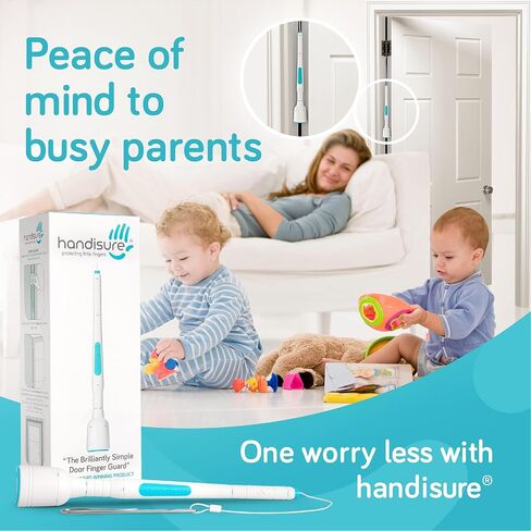 Child Door Safety Door Pinch Guard. Automatic, Hinge & Lock Side Safety, Reliable, Multiple Awards & Unique, Baby Door Stopper. Easy to Install & Build to Last Finger Guard for Door in Saudi Arabia