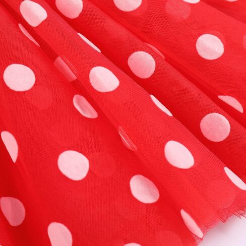 Girls Baby 1st 2nd 3rd Birthday Outfit Mouse Polka Dots Wild ONE Party Ruffle Tulle Dress+Sequins Headband 2PCS Tutu Skirt Costume for Toddler Princess Photo Shoot Clothes Set Ball Hot Pink 3T in Saudi Arabia