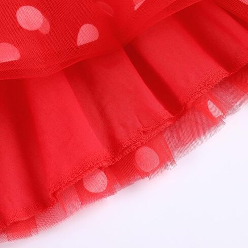 Girls Baby 1st 2nd 3rd Birthday Outfit Mouse Polka Dots Wild ONE Party Ruffle Tulle Dress+Sequins Headband 2PCS Tutu Skirt Costume for Toddler Princess Photo Shoot Clothes Set Ball Hot Pink 3T in Saudi Arabia