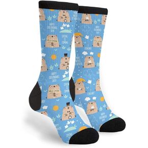 Unisex Fun Novelty Crazy Crew Socks St. Patrick'S Day Dress Socks