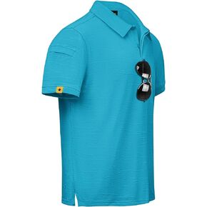 LLdress Mens Polo Shirts Moisture Wicking Dry Fit Performance Short Sleeve Golf Shirt