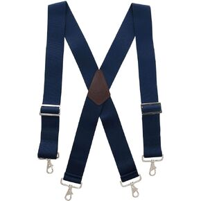 CTM® Men's Industrial Terry Logger Suspenders with Metal Swivel Hook Ends