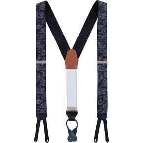 Trafalgar Men's Retro Pattern Constellations Limited Run Silk Braces