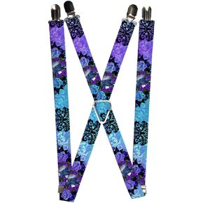 Buckle-Down Suspender - Tattoo Johnny Fairy Blue Hair