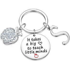 Mantoudoss Teacher Valentines Day Gifts - Teacher Keychain Teacher Appreciation Gifts, Best Teacher Gifts for Women