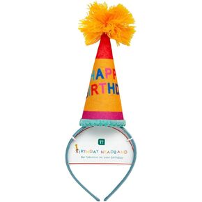Talking Tables Colourful Birthday Party Hat Headband - Birthday Hair Band For Adults, Children, Boys And Girls - Fit All Head Sizes