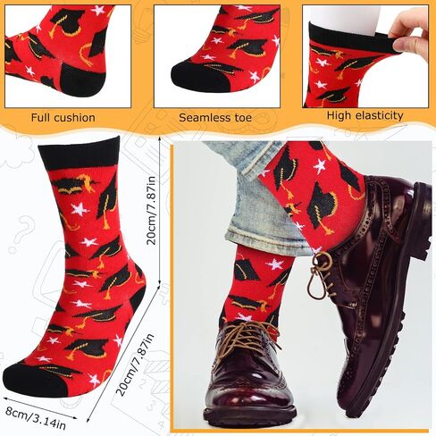 Berlune 20 Pairs Graduation Socks Bulk 2023 Gift Unisex Novelty Congrats Grad Casual Crew Socks Graduation Gifts for Him Her Graduates Classmates and Friends in Saudi Arabia