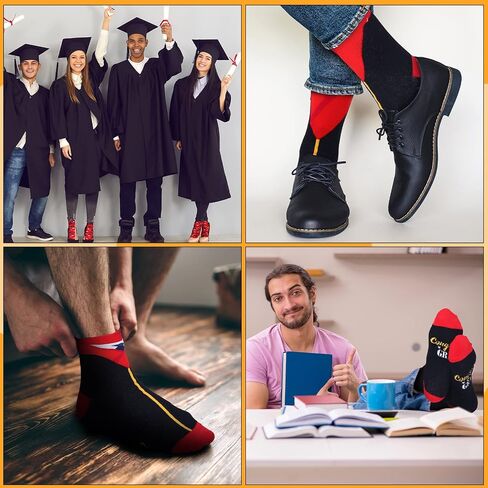 Berlune 20 Pairs Graduation Socks Bulk 2023 Gift Unisex Novelty Congrats Grad Casual Crew Socks Graduation Gifts for Him Her Graduates Classmates and Friends in Saudi Arabia