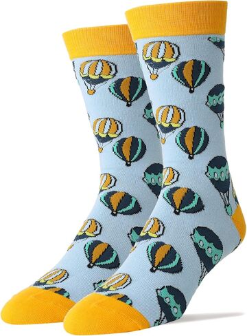 Oooh Yeah Men's Novelty Travel Transport Crew Socks, Fun Funny Sport Car Socks, Crazy Cool Casual Dress Socks in Saudi Arabia