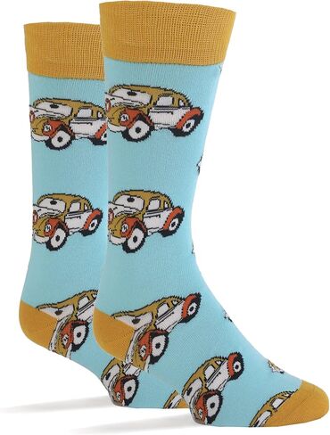 Oooh Yeah Men's Novelty Travel Transport Crew Socks, Fun Funny Sport Car Socks, Crazy Cool Casual Dress Socks in Saudi Arabia