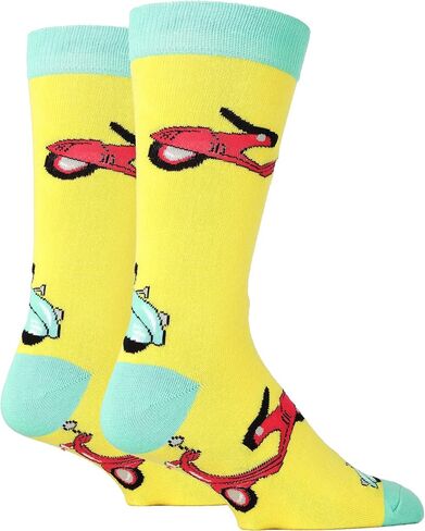 Oooh Yeah Men's Novelty Travel Transport Crew Socks, Fun Funny Sport Car Socks, Crazy Cool Casual Dress Socks in Saudi Arabia